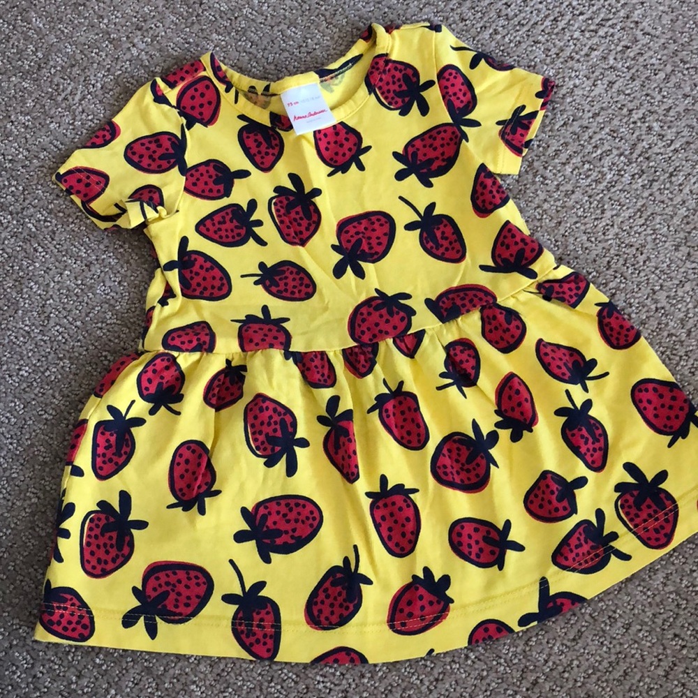 Hanna Andersson Strawberry Dress 🍓 75cm